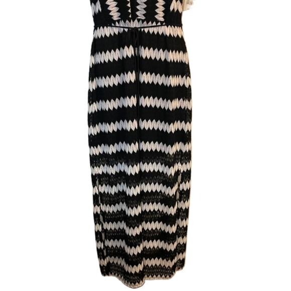a.n.a Classic Black Label Striped Maxi Dress, XL, NWT - Picture 3 of 5